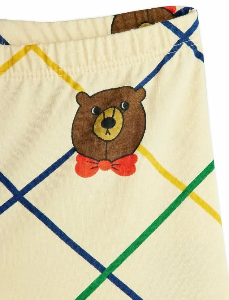 Mini Rodini Bear check aop flared trousers - Byxa|Barn Nederdelar