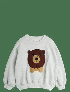 Mini Rodini Bear chenille sweatshirt - Sweatshirts|Barn Överdelar