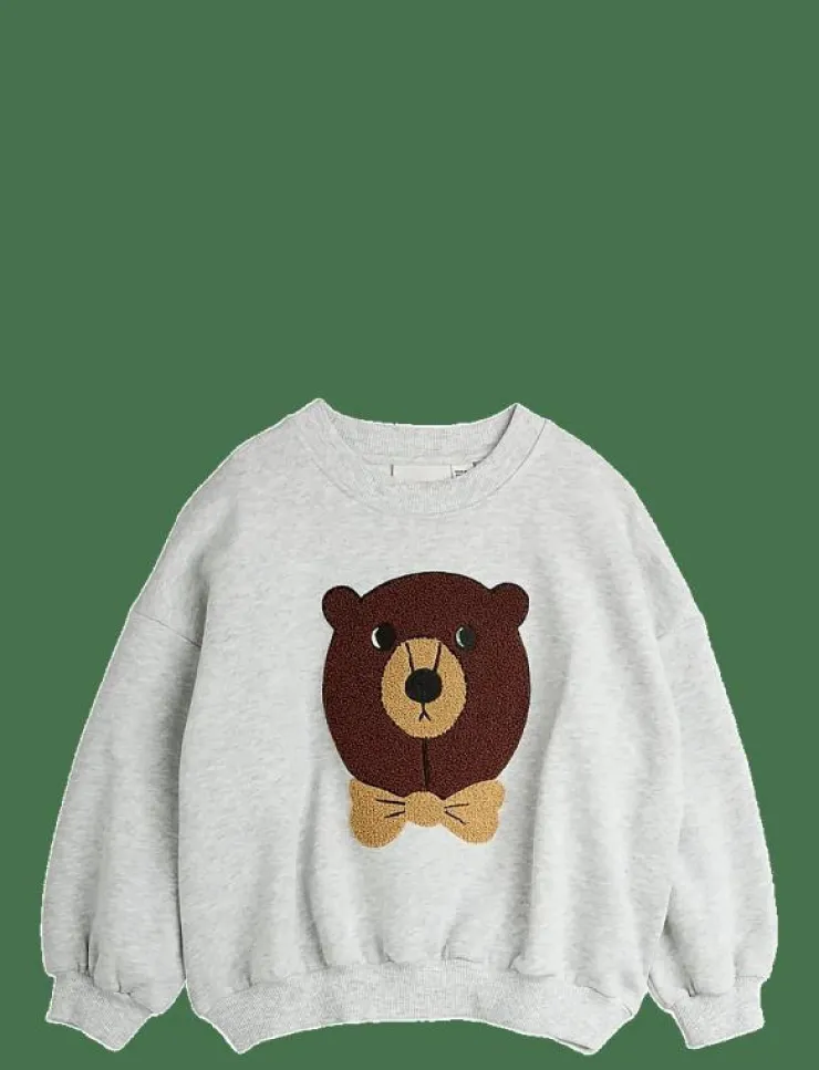 Mini Rodini Bear chenille sweatshirt - Sweatshirts|Barn Överdelar