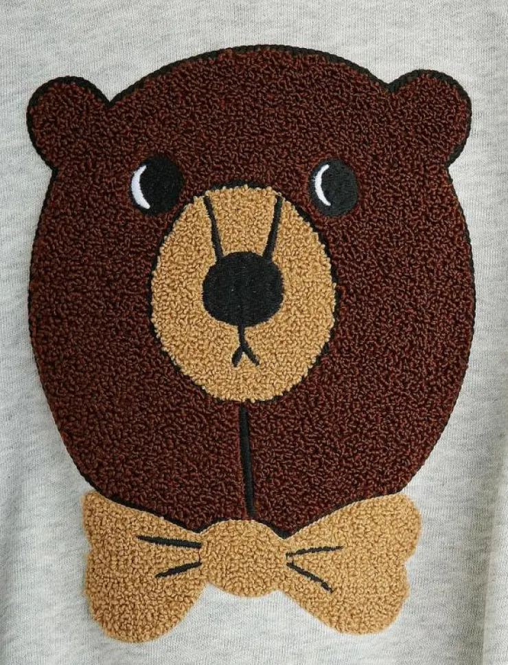 Mini Rodini Bear chenille sweatshirt - Sweatshirts|Barn Överdelar