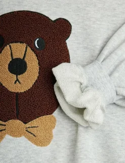 Mini Rodini Bear chenille sweatshirt - Sweatshirts|Barn Överdelar