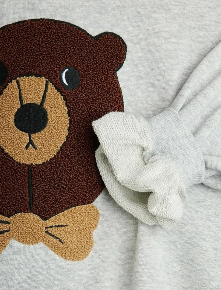 Mini Rodini Bear chenille sweatshirt - Sweatshirts|Barn Överdelar