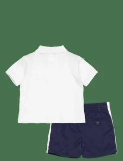 Ralph Lauren Baby Bear Cotton Polo Shirt & Chino Short Set - Set med kortärmad t-shirt|Barn Set