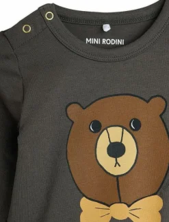 Barn Mini Rodini Bodysuits|Bodies|Bear sp ls body - Långärmad body