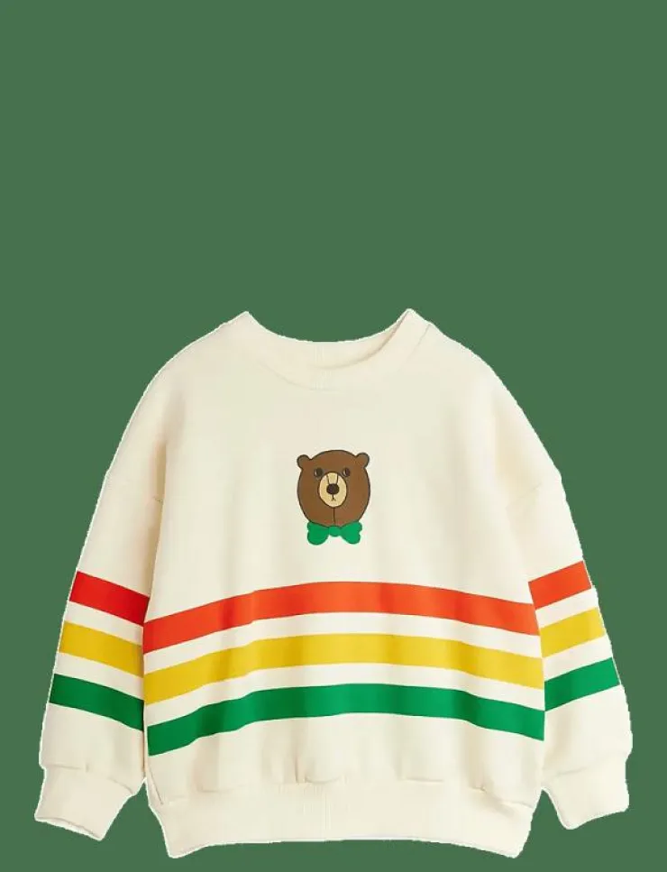 Mini Rodini Bear stripe sweatshirt - Sweatshirts|Barn Överdelar