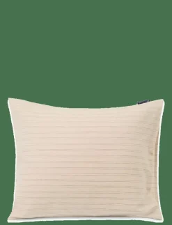 Lexington Home Beige/Dk Blue Striped Lyocell/Cotton Pillowcase - Örngott| Sängtextilier