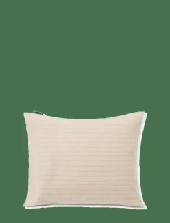 Lexington Home Beige/Dk Blue Striped Lyocell/Cotton Pillowcase - Örngott| Sängtextilier