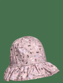 Melton Bell Hat w/print - Solhatt|Barn Solhattar