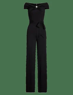 Lauren Ralph Lauren Belted Jersey Off-the-Shoulder Jumpsuit - Jumpsuits|Kvinnor Jumpsuits