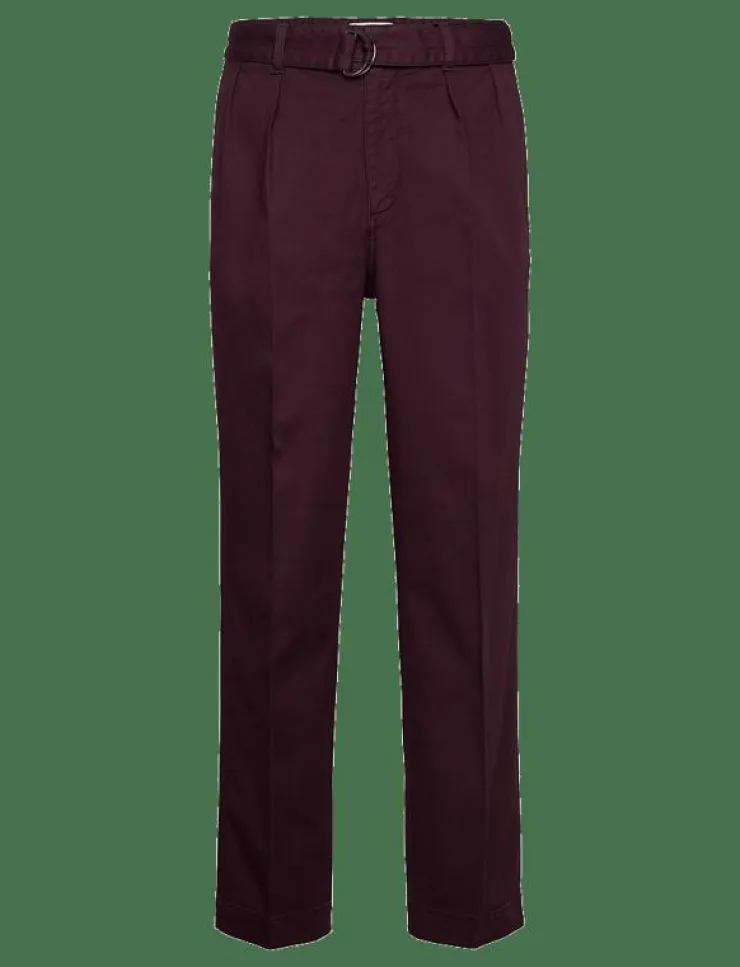 GANT Byxor|BELTED PLEAT CHINOS - Chinos