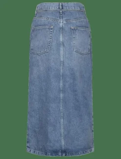 Day Birger et Mikkelsen Ben - Blue Soft Denim - Midi kjolar|Kvinnor Plus Size & Curvy|Kjolar