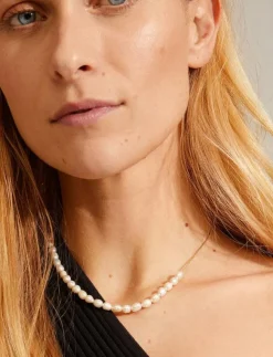 Pilgrim BERTHE pearl necklace gold-plated - Pärlhalsband|Kvinnor Smycken