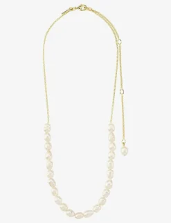 Pilgrim BERTHE pearl necklace gold-plated - Pärlhalsband|Kvinnor Smycken