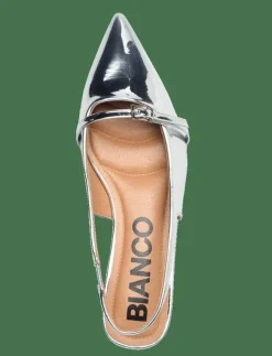 Kvinnor Bianco Slingbacks|BIABARI Pointy Flat Slingback Faux Leather - Platta slingbacks