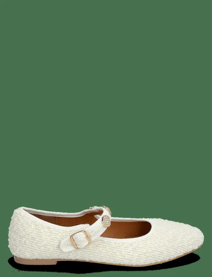 Bianco BIALILJA Trimmed Mary Jane Textile - Ballerinas|Kvinnor Ballerinaskor