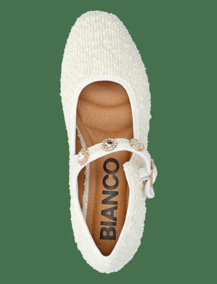 Bianco BIALILJA Trimmed Mary Jane Textile - Ballerinas|Kvinnor Ballerinaskor
