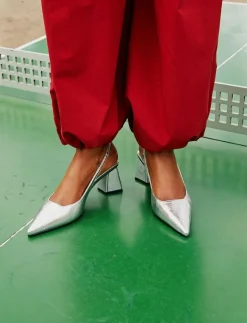 Kvinnor Bianco Slingbacks|Högklackade Skor|BIAMARALYN Slingback Metallic - Pumps