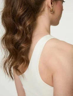 Girlfriend Collective Bianca Bra, One Shoulder - Sport BH:ar|Kvinnor Sport-Bh