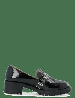 Kvinnor Bianco Högklackade Skor|BIAPEARL Buckle Loafer Faux Leather - Loafers med klack
