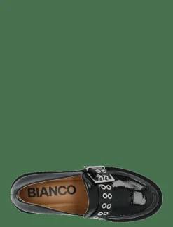 Kvinnor Bianco Högklackade Skor|BIAPEARL Buckle Loafer Faux Leather - Loafers med klack