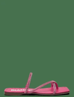 Bianco BIASISSEL Strappy Slide Rhinestone Smooth Leather - Sandaler|Kvinnor Sandaler