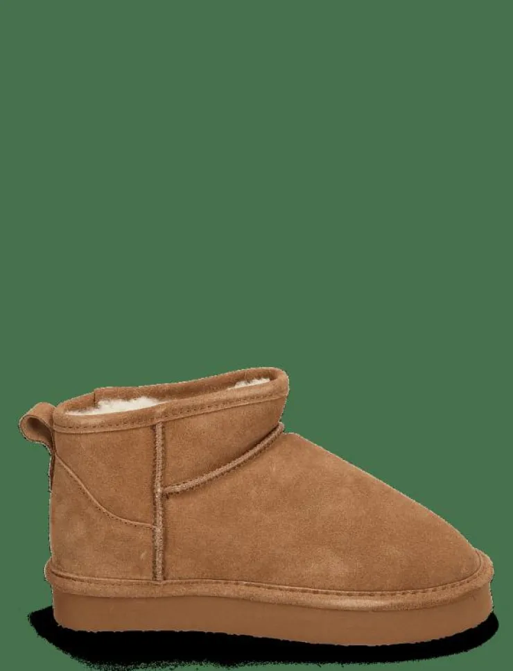 Kvinnor Bianco Varmfodrade Stövlar|BIASNOW Flatform Ankle Boot Suede - Teddy boots
