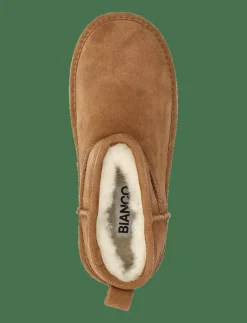 Kvinnor Bianco Varmfodrade Stövlar|BIASNOW Flatform Ankle Boot Suede - Teddy boots