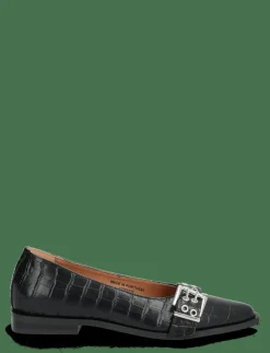 Kvinnor Bianco Ballerinaskor|BIAVICTORIA Buckle Ballet Flat Croco Embossed Leather - Ballerinas