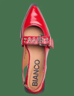 Bianco BIAVICTORIA Single Buckle Slingback Leather - Platta slingbacks|Kvinnor Slingbacks