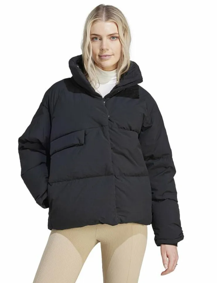 Kvinnor adidas Sportswear Jackor|Big Baffle Jacket - Dunjackor