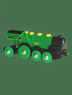 Barn BRIO Leksaksfordon & Bilar|Big Green Action Locomotive - Tåg