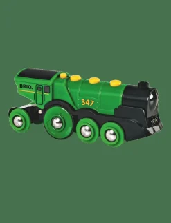 Barn BRIO Leksaksfordon & Bilar|Big Green Action Locomotive - Tåg