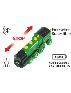 Barn BRIO Leksaksfordon & Bilar|Big Green Action Locomotive - Tåg