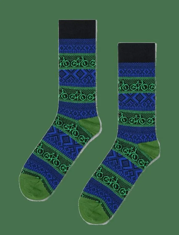 Happy Socks Bike Jaquard Sock - Sockor|Kvinnor Strumpor|Strumpor