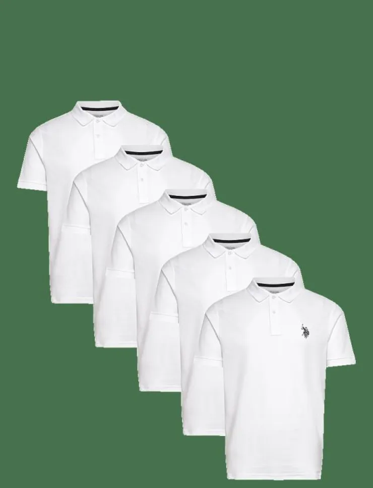 U.S. Polo Assn. Pikéer|BILLY REG PI 5 PK USPA M POLO - Kortärmade pikéer