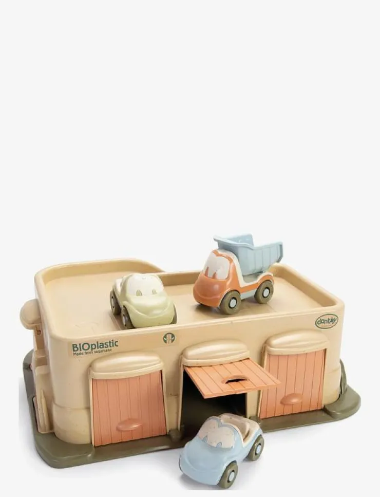 Dantoy BIO GARAGE WITH 3 CARS - Leksaksgarage|Barn Leksaksfordon & Bilar