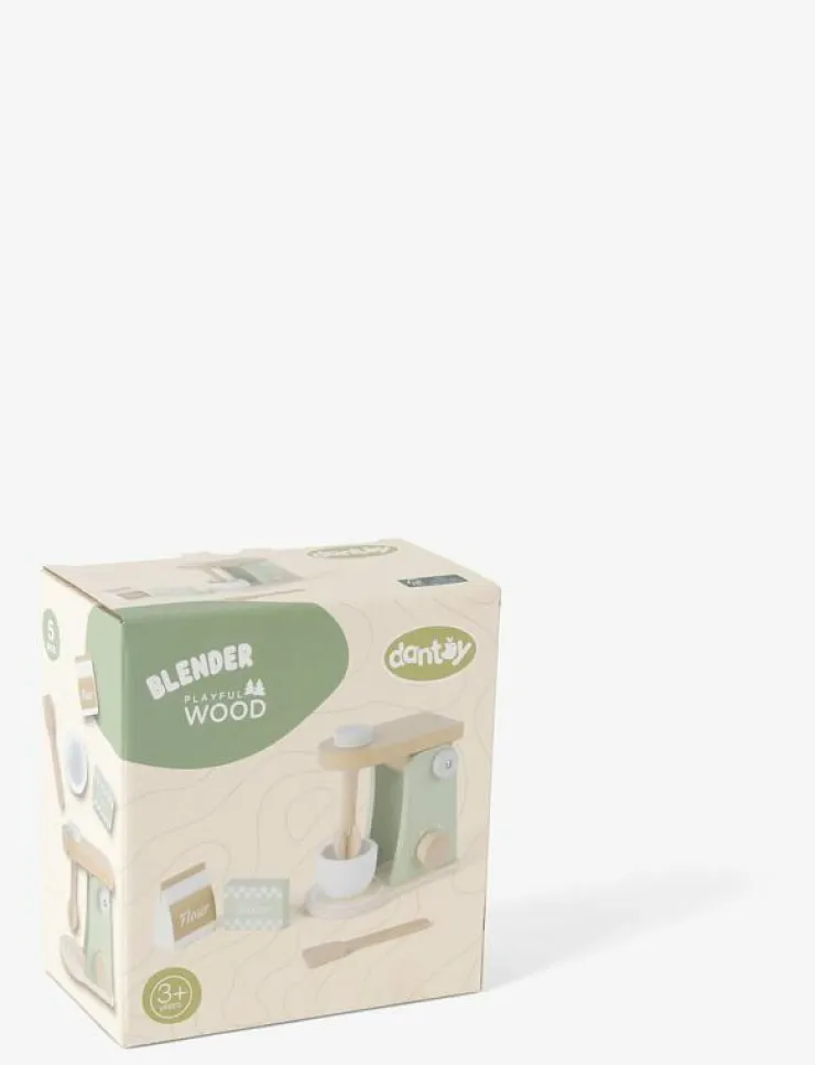 Dantoy BLENDER WOOD IN GIFT BOX 4 PARTS - Tillbehör till leksakskök|Barn Leksakskök & Tillbehör