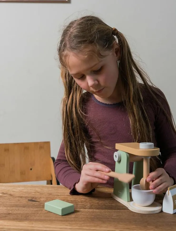 Dantoy BLENDER WOOD IN GIFT BOX 4 PARTS - Tillbehör till leksakskök|Barn Leksakskök & Tillbehör
