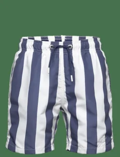 Barn GANT Badkläder|BLOCK STRIPE SWIM SHORTS - Badbyxa