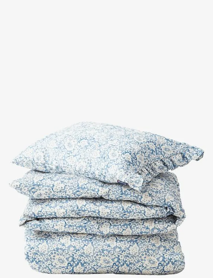 Lexington Home Blue Floral Printed Cotton Sateen Bed Set - Påslakanset| Sängtextilier
