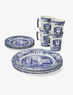 Spode Blue Italian 12 Piece Set - Tallrikar| Tallrikar