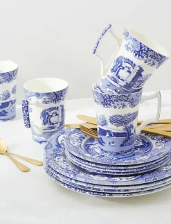 Spode Blue Italian 12 Piece Set - Tallrikar| Tallrikar