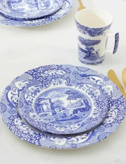 Spode Blue Italian 12 Piece Set - Tallrikar| Tallrikar