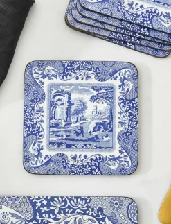 Spode Serveringstillbehör|Blue Italian Blue Italian Coasters - Set of 6 - Serveringstillbehör