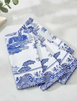 Spode Kökstextilier|Textilier|Blue Italian Napkins - Set of 4 - Tygservetter