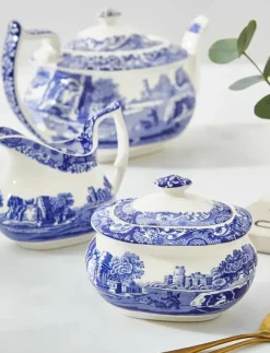 Spode Blue Italian Sugar Box - Sockerskålar| Köksförvaring