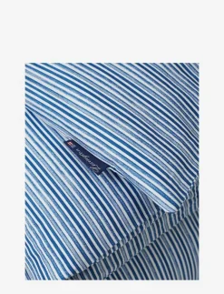 Lexington Home Sängtextilier|Blue Striped Organic Cotton Sateen Bed Set - Påslakanset