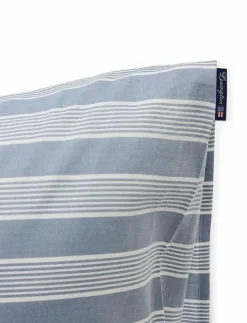 Lexington Home Sängtextilier|Blue/White Striped Lyocell/Cotton Pillowcase - Örngott
