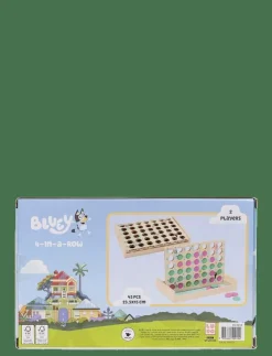 Micki Leksaker BLUEY BARNSPEL FYRA I RAD - Brädspel|Barn Pussel & Spel