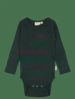 Petit Piao Body L/S Modal Striped - Långärmad body|Barn Bodies